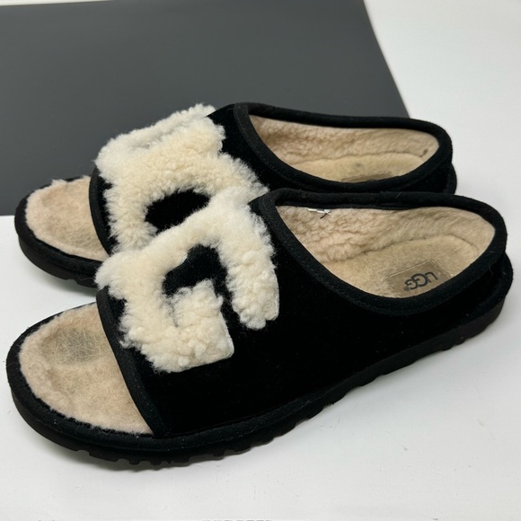 Ugg Shearling Lined Slipper Slides 1019730HBX Women’s Sz 6.5 - Picture 14 of 14